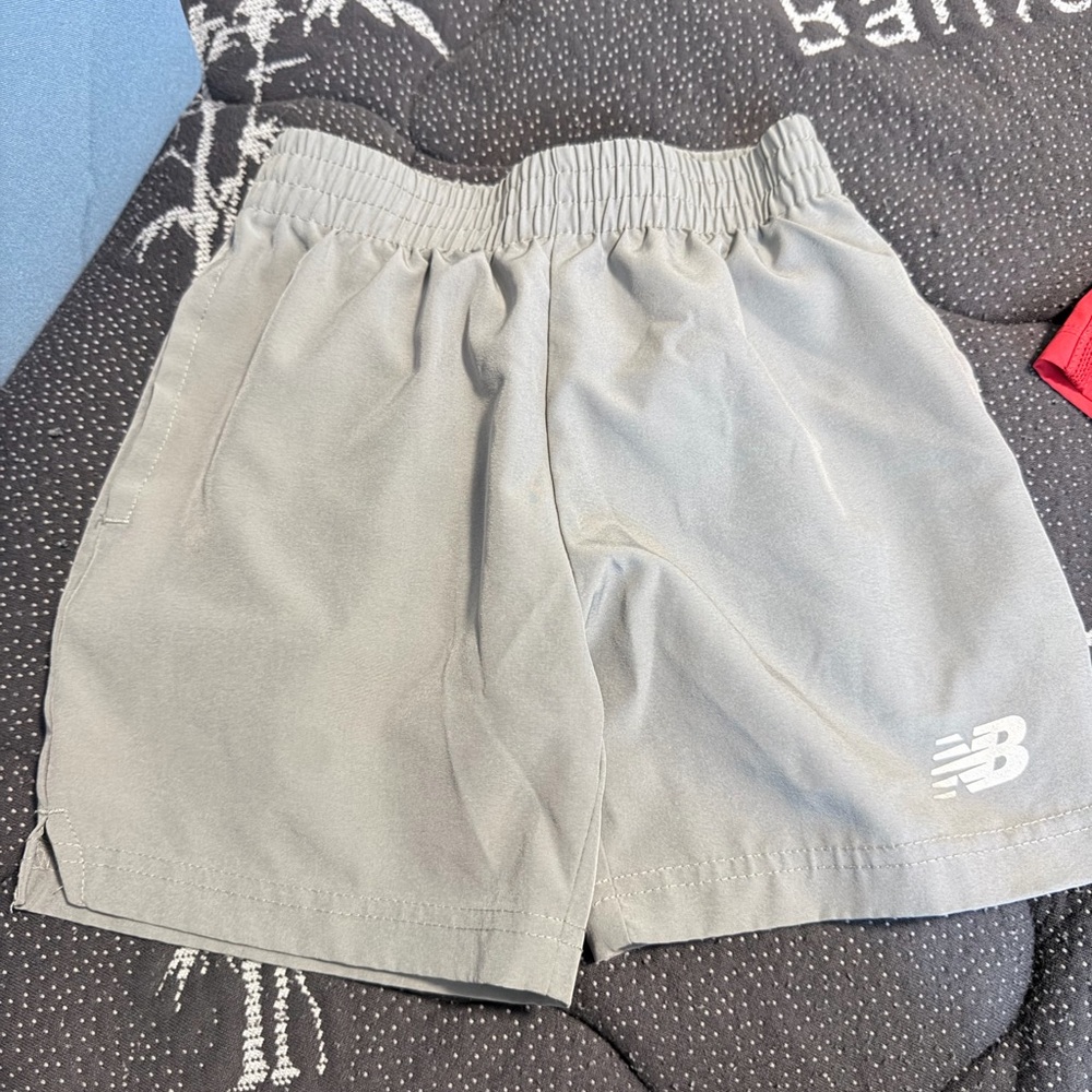 New Balance Boys Grey Athletic Shorts